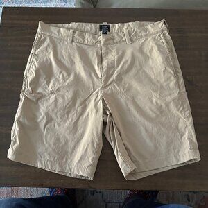 Khaki Stretch Tech Shorts - J Crew